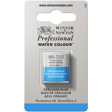 Winsor & Newton Professional Water Colour Half Pan - Cerulean Blue