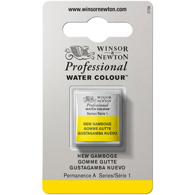 Winsor & Newton Professional Water Colour Half Pan - New Gamboge