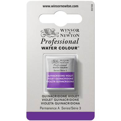 Winsor & Newton Professional Water Colour Half Pan - Quinacridone Violet
