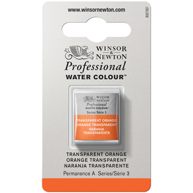 Winsor & Newton Professional Water Colour Half Pan - Transparent Orange