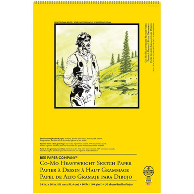Bee Paper Co-Mo Heavyweight Sketch Paper Pad 24" x 36" - (30 Sheets, 86lb)