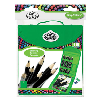 Royal Langnickel Cool Art Keep N' Carry Case Set - (16 Pieces) Sketching RTN-164