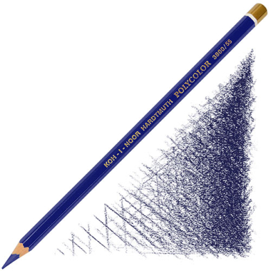 Koh-I-Noor Polycolor Colored Pencil - 55 Permanent Blue