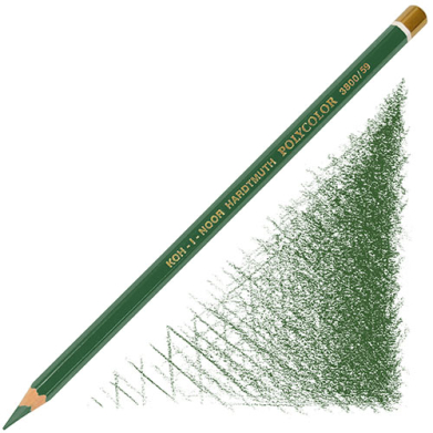 Koh-I-Noor Polycolor Colored Pencil - 59 Grass Green Dark