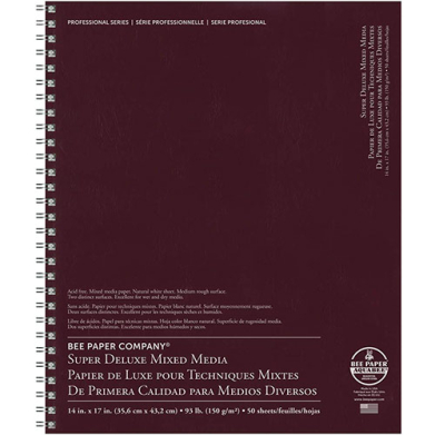 Bee Paper Super Deluxe Mixed Media Journal 14" x 17" - (50 Sheets, 93lb)