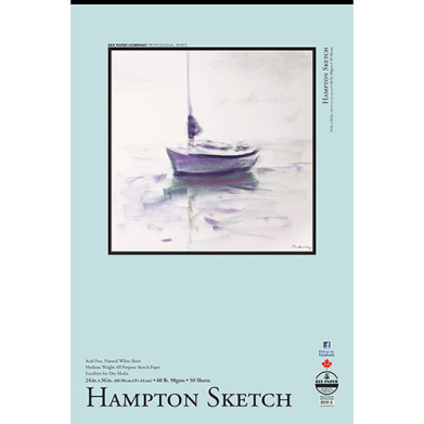Bee Paper Hampton Sketch Pad 24" x 36" - (50 Sheets, 60lb)
