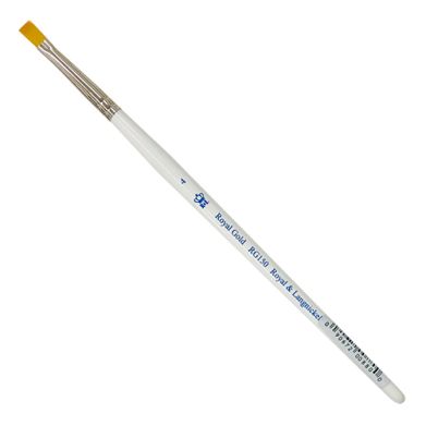 Royal Langnickel Royal Gold Brush for Acrylic & Watercolor - Shader #4