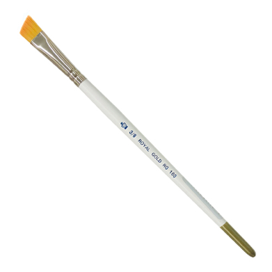 Royal Langnickel Royal Gold Brush for Acrylic & Watercolor - Angular 3/8"