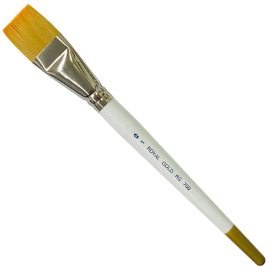 Royal Langnickel Royal Gold Brush for Acrylic & Watercolor - Glaze Wash 1"