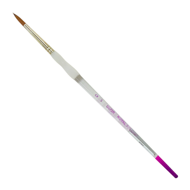 Royal Langnickel Soft-Grip Synthetic Sable Brush - Short Handle, Round #5