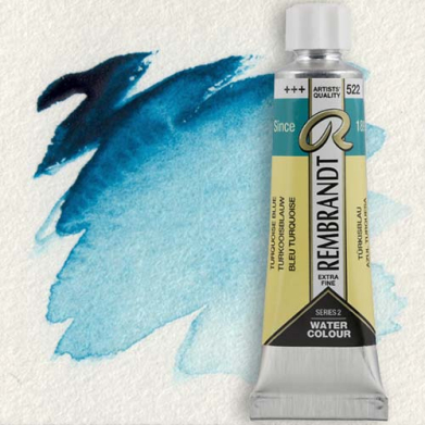 Royal Talens Rembrandt Watercolour - (0.6oz/20ml) Turquoise Blue 522