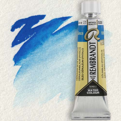 Royal Talens Rembrandt Watercolour - (0.6oz/20ml) Cerulean Blue Phthalo 535