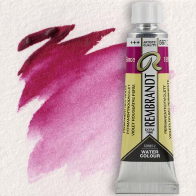 Royal Talens Rembrandt Watercolour - (0.6oz/20ml) Permanent Red Violet 567