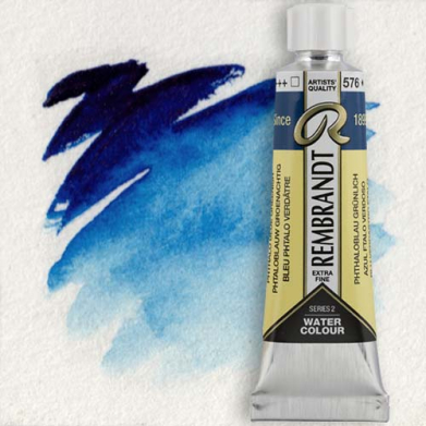 Royal Talens Rembrandt Watercolour - (0.6oz/20ml) Phthalo Blue Greenish 576