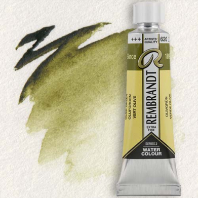 Royal Talens Rembrandt Watercolour - (0.3oz/10ml) Olive Green
