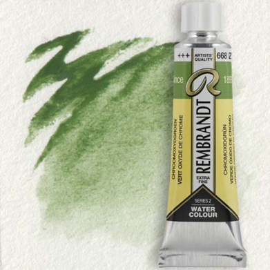 Royal Talens Rembrandt Watercolour - (0.6oz/20ml) Chromium Oxide Green 668