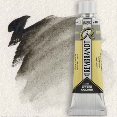 Royal Talens Rembrandt Watercolour - (0.3oz/10ml) Davy's Grey