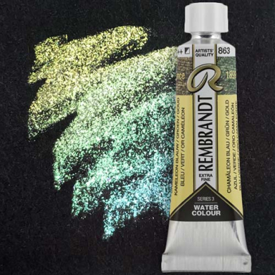 Royal Talens Rembrandt Watercolour - (0.3oz/10ml) Chameleon Blue Green Gold