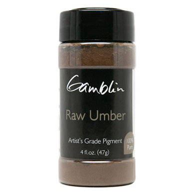 Gamblin Dry Pigment - (4fl oz/47g) Raw Umber
