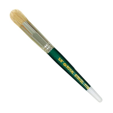 Royal Langnickel White Bristle Stencil Brush - Domed 5/8"