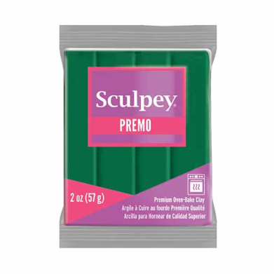Sculpey Premo Oven-Bake Clay (2oz bar) - Forest Green