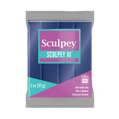 Sculpey III Oven-Bake Clay (2oz bar) - Navy Pearl
