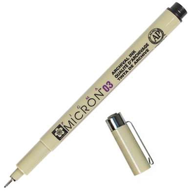 Sakura Pigma Micron Pen - Black, 03
