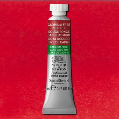 Winsor & Newton Professional Water Colour - (.17oz/5ml) Cadmium-Free Red Deep