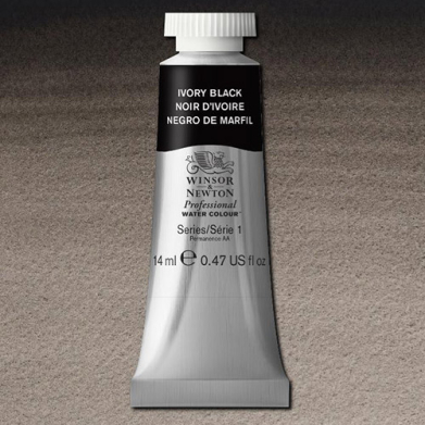 Winsor & Newton Professional Water Colour  (.47oz/14ml) Ivory Black