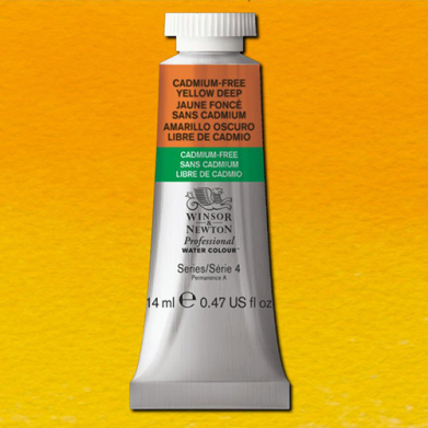 Winsor & Newton Professional Water Colour - (.47oz/14ml) Cadmium-Free Yellow Deep