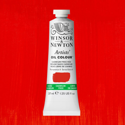 Winsor & Newton Artists' Oil Colour Paint - (1.25oz/37ml) Cadmium-Free Red