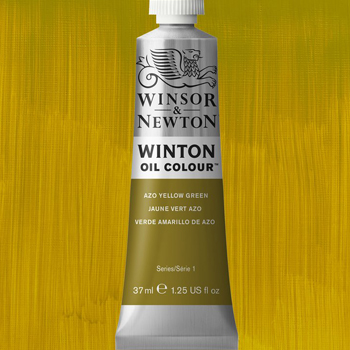 Winsor & Newton Winton Oil Colour Paint - (1.25oz/37ml) Azo Yellow Green