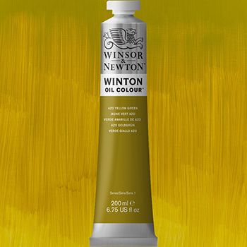 Winsor & Newton Winton Oil Colour Paint - (6.75oz/200ml) Azo Yellow Green