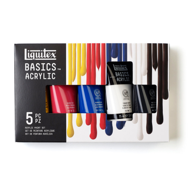 Liquitex Basics Acrylic 75ml Tube set - (5 Pieces)