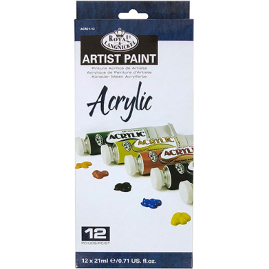 Royal Langnickel Essentials Acrylic Paints 0.71oz/21ml - (12 Pack)