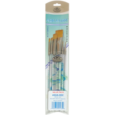 Royal Langnickel Aqualon Brush Set - (6 Pack) Decorative