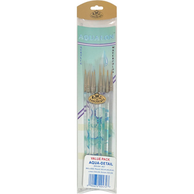 Royal Langnickel Aqualon Brush Set - (10 Pack) Detail