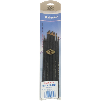 Royal Langnickel Majestic Brush Set - (7 Pack) Filberts & Angulars