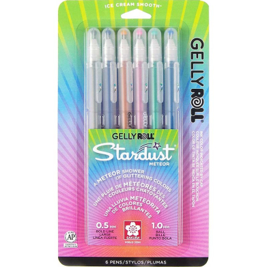 Sakura Gelly Roll Stardust Pens - (6 Pack) Meteor