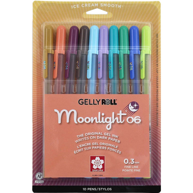 Sakura Gelly Roll Moonlight Pens - (10 Pack) 06 Fine Line #2