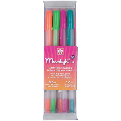 Sakura Gelly Roll Moonlight Pens Box Set - (16 Pack) 10 Bold Line