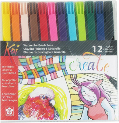 Sakura Koi Coloring Brush Pens Set - (12 Pack) Assorted