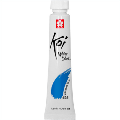 Sakura Koi Water Colors - (.406oz/12ml) #25 Cerulean Blue