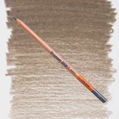 Bruynzeel Design Coloured Pencil Mid Brown Grey (Wax-based)