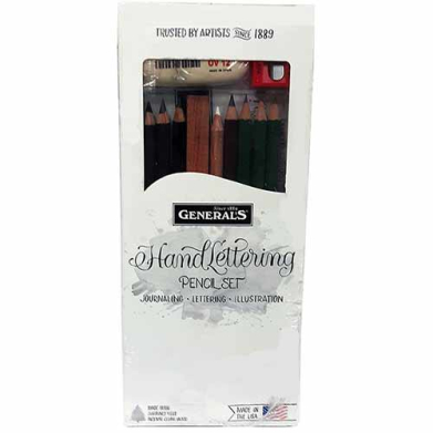 General's Hand Lettering Pencil Set for for Journaling, Lettering and Illustrations
