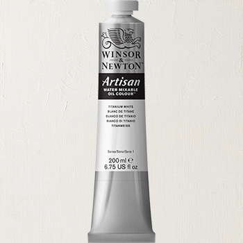 Winsor & Newton Artisan Water Mixable Oil Colour Paint - (6.75oz/200ml) Titanium White