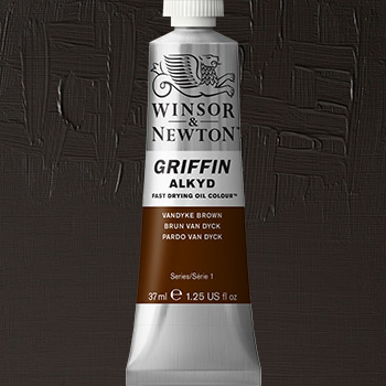 Winsor & Newton Griffin Alkyd Oil Paint - (1.25oz/37ml) Van Dyke Brown