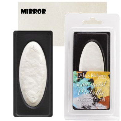 Richeson Collegiate Semi-Moist Metallic Watercolor Pan 10grams -  Mirror