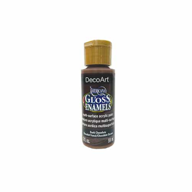 DecoArt Americana Gloss Enamels Paint -Dark Chocolate
