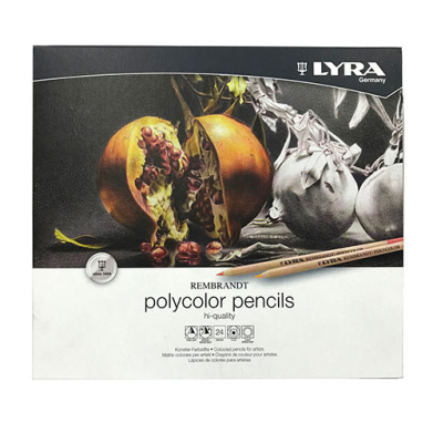 Lyra Rembrandt Polycolor Pencils  Metal Box 24 pc